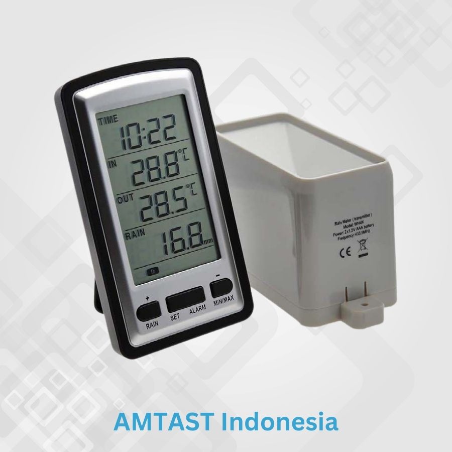 Alat Ukur Curah Hujan AMTAST Wireless AW012