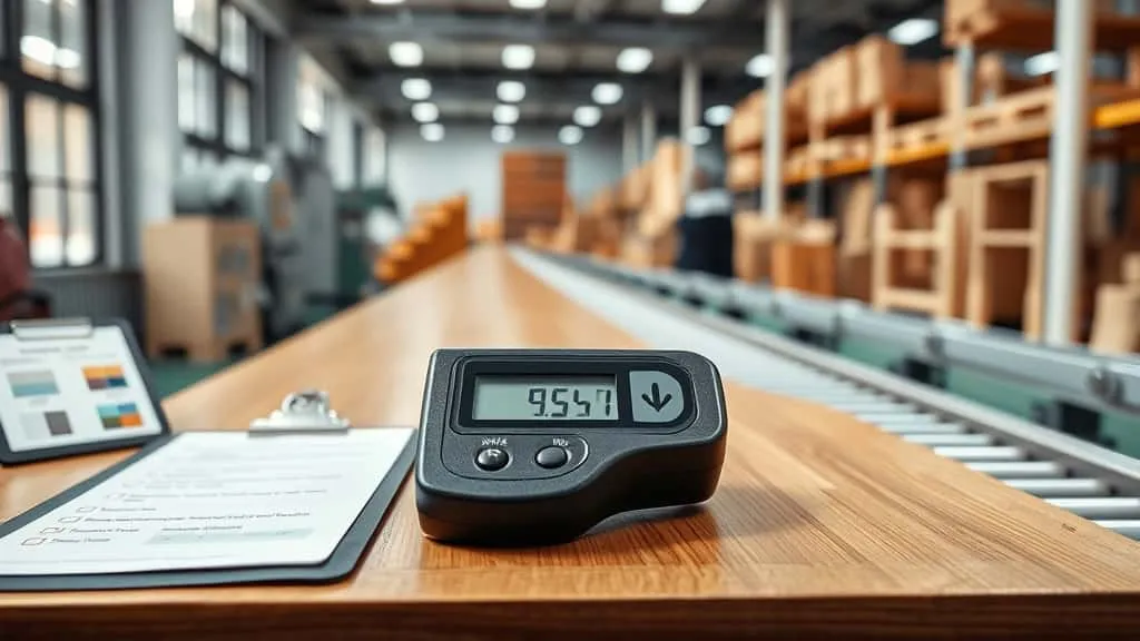 Pekerja memeriksa kilap finishing furnitur di lini produksi pabrik untuk memastikan kualitas