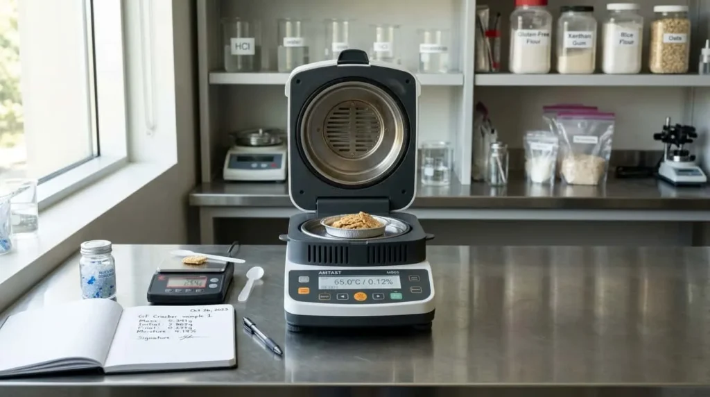 Gluten-free bread moisture analysis on AMTAST MB65 for water activity study